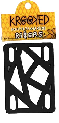 Krooked Risers Black 1/4 Inch
