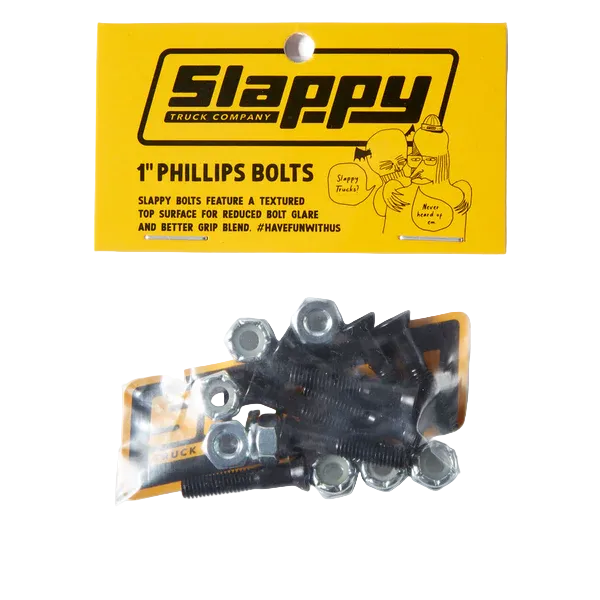 Slappy 1"Phillips Grip Tip Bolts Hardware