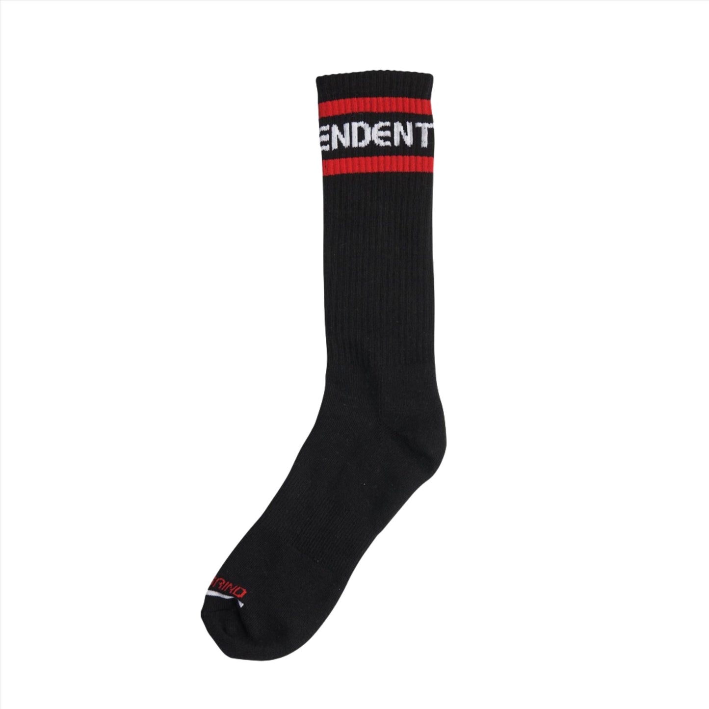 Independent Classic Bauhaus Stripe Crew Socks Black