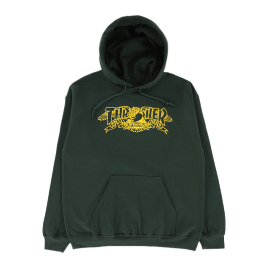 Thrasher Mag Banner Hoodie Forest Green