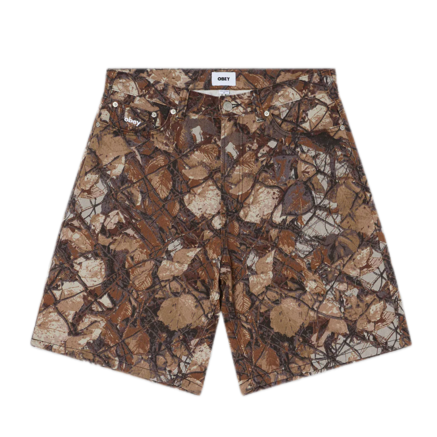 Obey Bigwig Baggy Denim Short Camo