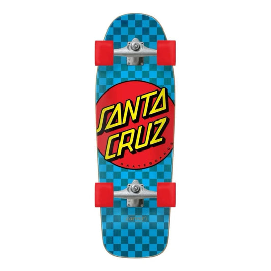 Santa Cruz Classic Dot Check Carver Surf Skate Cruzer Complete 9.8