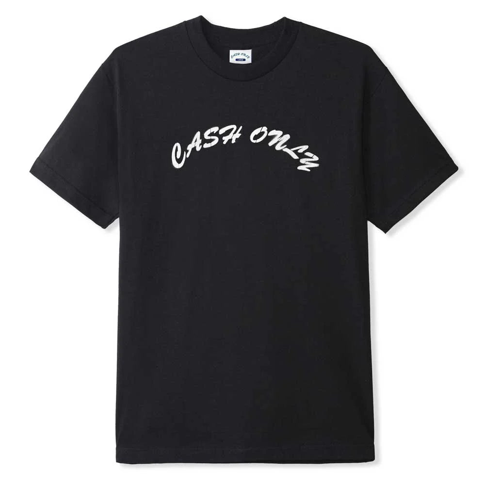 Cash Only Stencil Logo tee