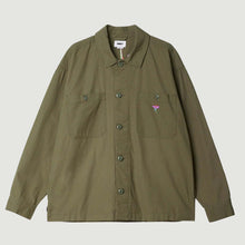 Load image into Gallery viewer, Obey Contrast Shirt Jacket Smokey Olive
