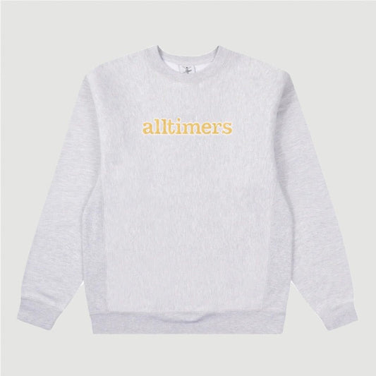 Alltimers Stamped Embroidered Crewneck Heather Grey