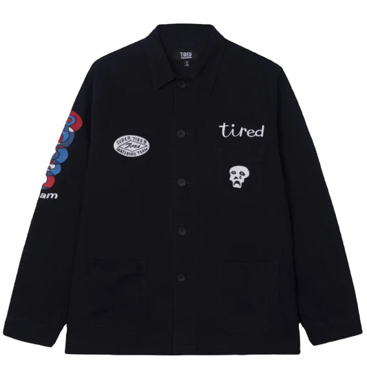 Tired Skateboards Wobbles Field Coat Black