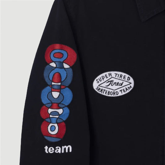 Tired Skateboards Wobbles Field Coat Black