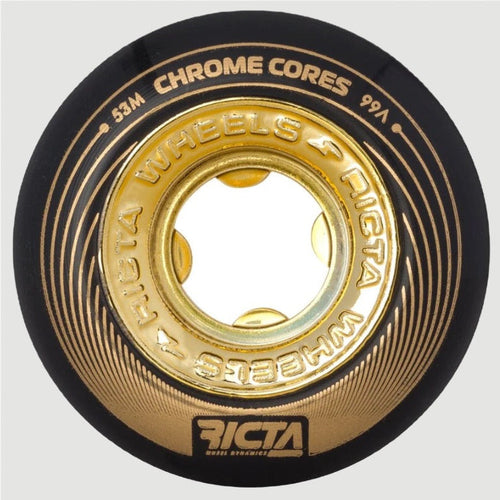 Ricta Chrome Core Black Gold 99A Wheels