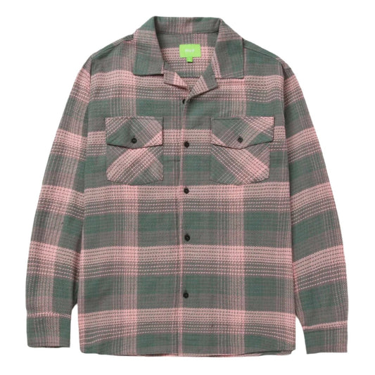 Huf Smash Flannel Overshirt Pink